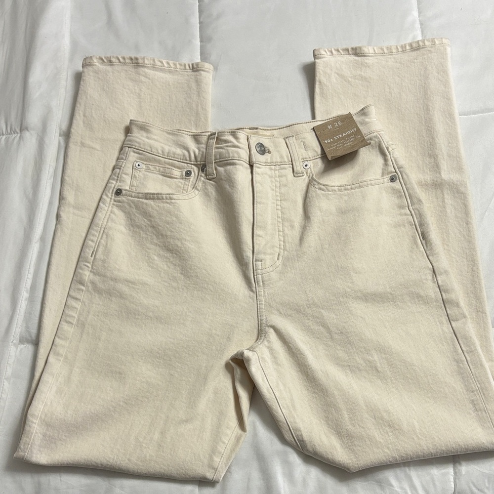 Madewell Off-White Denim Pants
